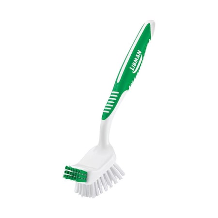 Libman Libman Big Job 2.5 in. W Hard Bristle 8 in. Plastic/Rubber Handle Kitchen Brush 1042